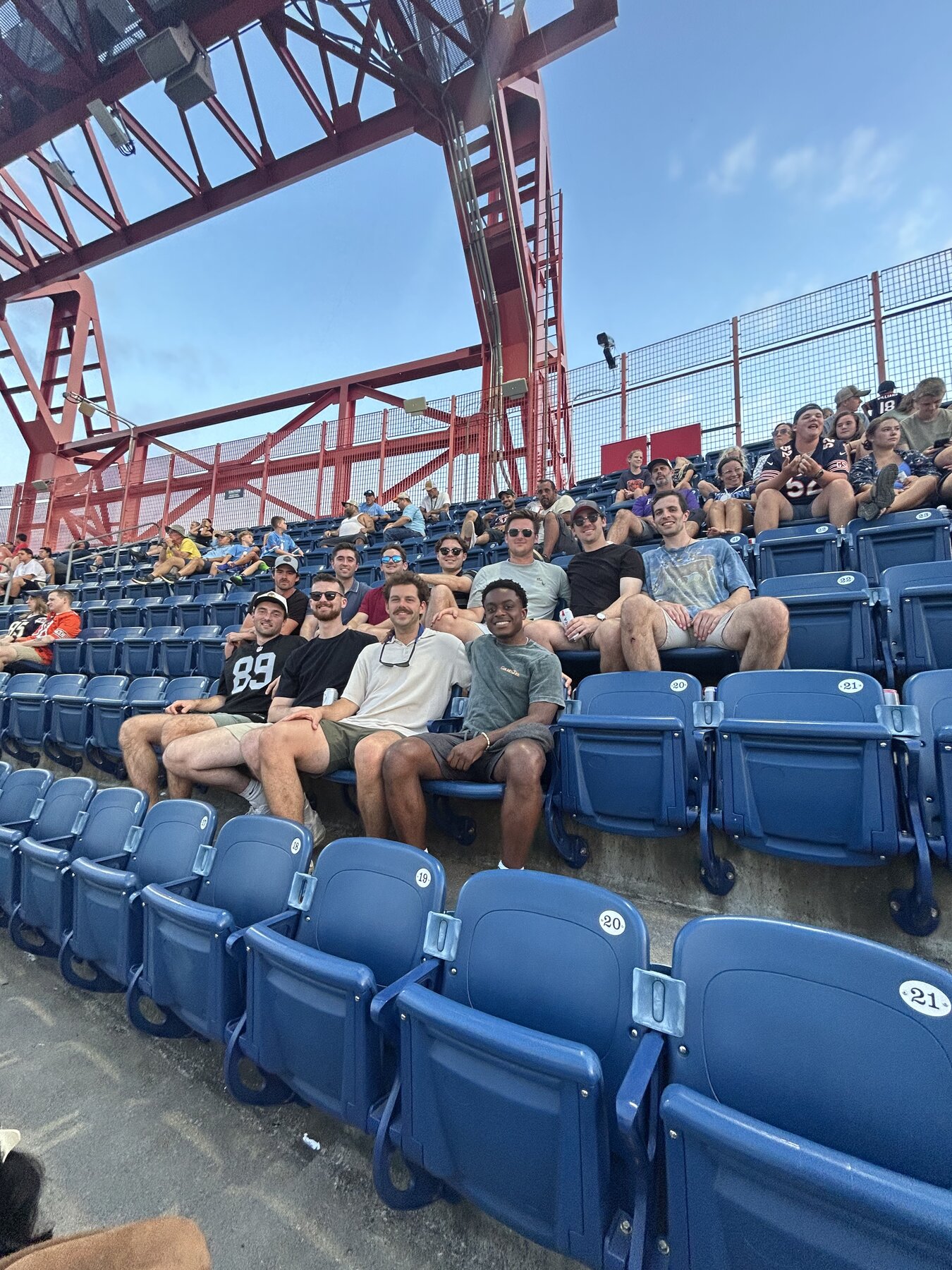Poorrico league members at the Tennessee Titans game in Nashville
